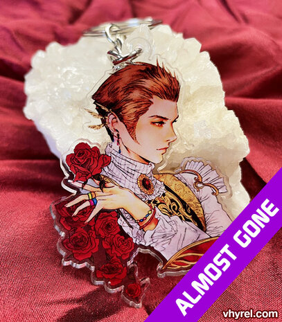 Final Fantasy XII Balthier Keychain Double Sided Clear Acrylic Glossy