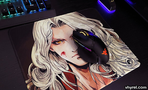 Castlevania Alucard Portrait Mouse Pad