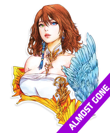 Final Fantasy X Watercolor Yuna Die Cut Sticker
