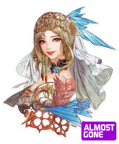 Final Fantasy XII Watercolor Ashe Die Cut Sticker