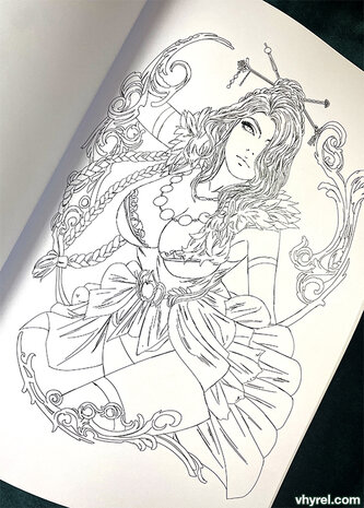 Kaleidoscopic A Coloring Book by Vhyrel