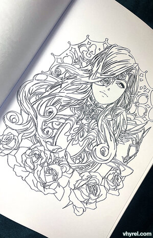 Kaleidoscopic A Coloring Book by Vhyrel