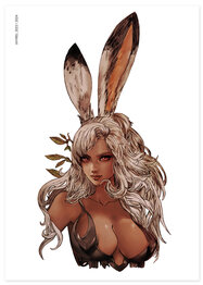 Final Fantasy XII Fran Portrait Print