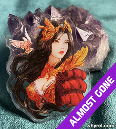 Final Fantasy IX Garnet/Dagger Clear Acrylic Pin
