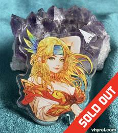 Final Fantasy X Rikku Clear Acrylic Pin