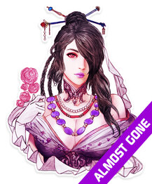 Final Fantasy X Watercolor Lulu Die Cut Sticker