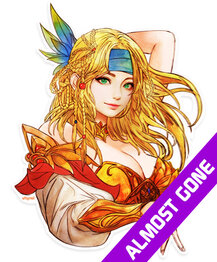 Final Fantasy X Watercolor Rikku Die Cut Sticker
