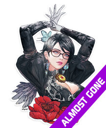 Bayonetta Watercolor Die Cut Sticker