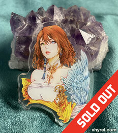 Final Fantasy X Yuna Clear Acrylic Pin