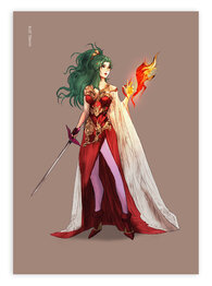 Final Fantasy VI Red Mage Terra Redesign Print