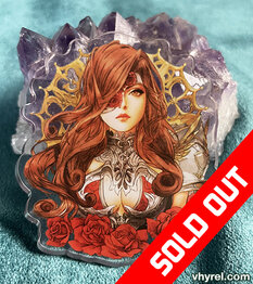 Final Fantasy IX Beatrix Clear Acrylic Pin