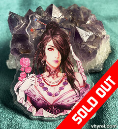 Final Fantasy X Lulu Clear Acrylic Pin