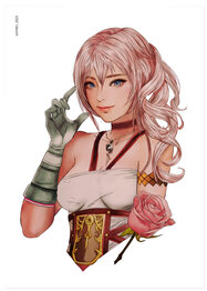 Final Fantasy XIII Portrait Serah Print
