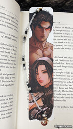 Tekken Kazuya Mishima Jun Kazama Portrait Bookmark Beaded