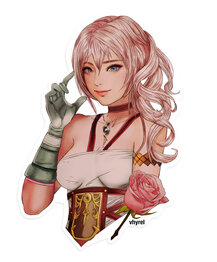 Final Fantasy XIII Portrait Serah Die Cut Sticker