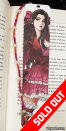 Final Fantasy FFVII Cover Special Aerith Bookmark Beaded