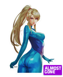Metroid Samus Aran Die Cut Sticker