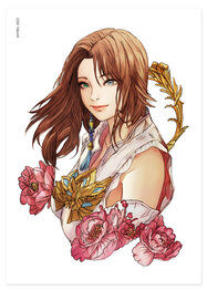 Final Fantasy X Sketch Yuna Print