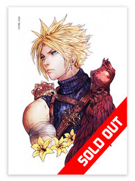 (Discontinued Product) Final Fantasy VII Watercolor Cloud Print