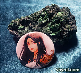 Final Fantasy VII Tifa Warrior of Avalanche Button