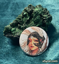 Final Fantasy XII Watercolor Fran Button