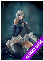 Nier Automata 2B Forest Print Outlet