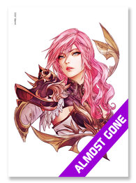 Final Fantasy XIII Watercolor Lightning Print Outlet