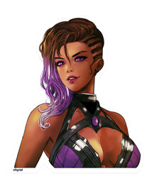 Overwatch Sombra Die Cut Sticker